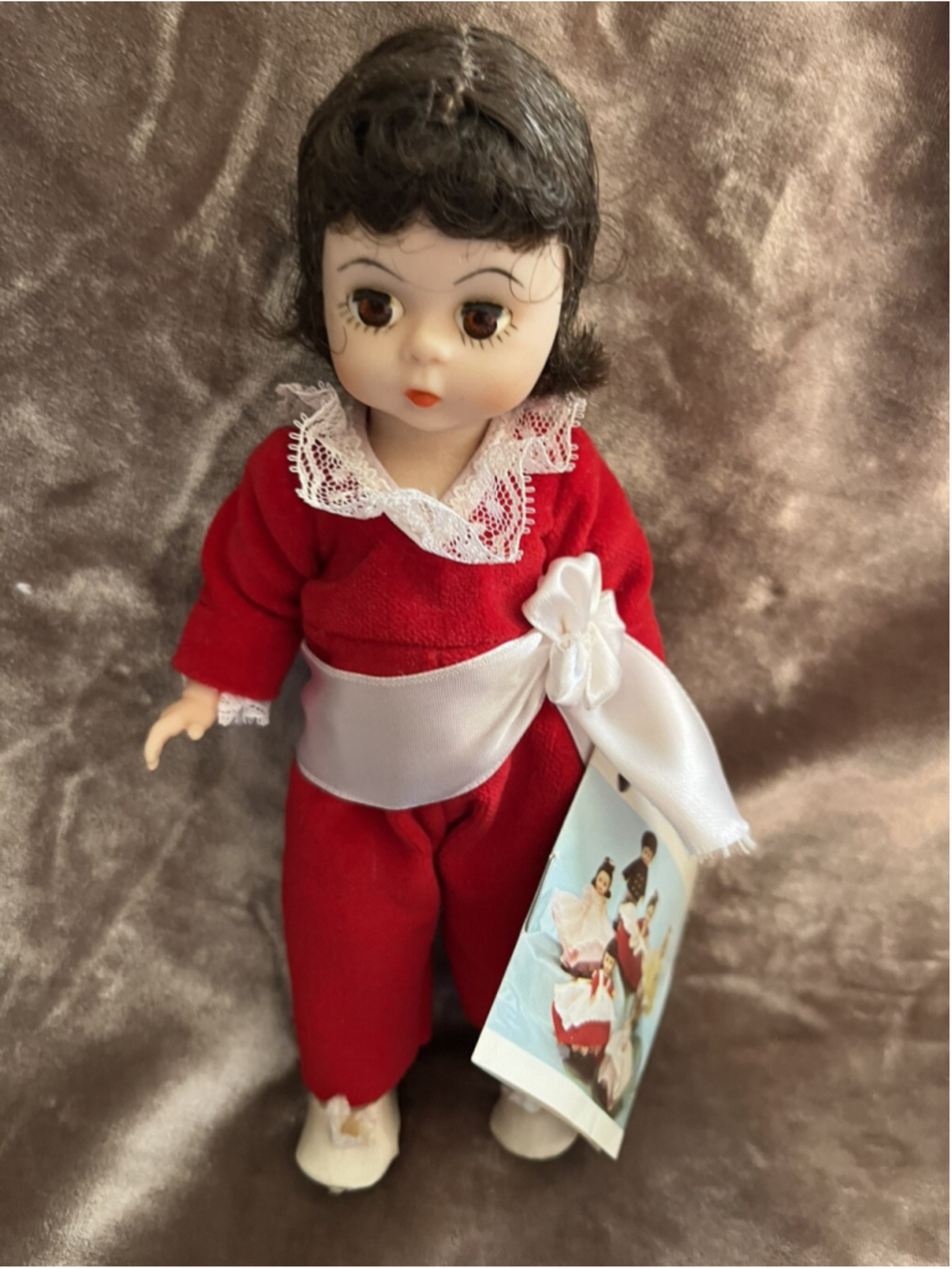 Madame Alexander RED BOY 7.5" Doll 1984 Dressed in Red NO HAT NO BOX , HAS TAGS